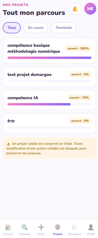 Uluhou sur mobile — vue 2