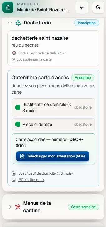 Aide aux démarches